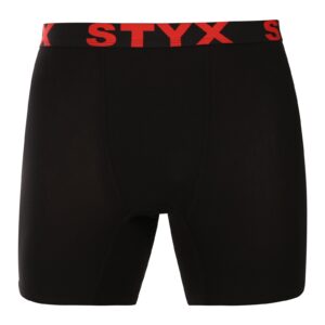 10PACK pánské boxerky Styx long sportovní guma černé (10UN9601) M