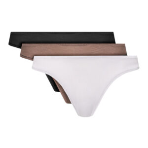 3PACK dámská tanga Calvin Klein vícebarevná (QD5220E-NP2) XXL