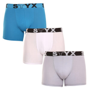 3PACK pánské boxerky Styx long sportovní guma vícebarevné (U9696167) L