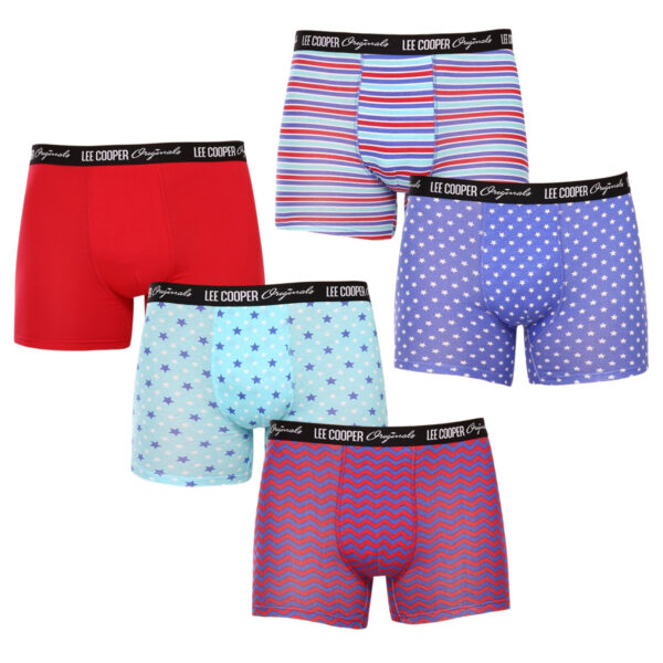 5PACK pánské boxerky Lee Cooper vícebarevné (LCU3200700C-1763048) M