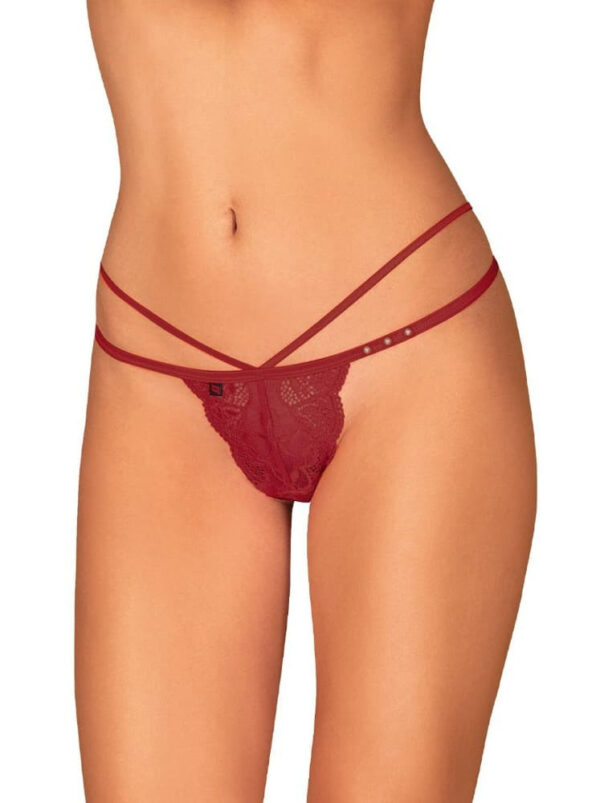 Dámská tanga Obsessive červená (Ivetta) L
