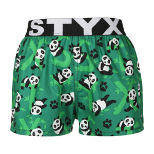 Dětské trenky Styx art sportovní guma pandy (BJ1852) 4-5 let