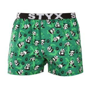Pánské trenky Styx art sportovní guma pandy (B1852) XL