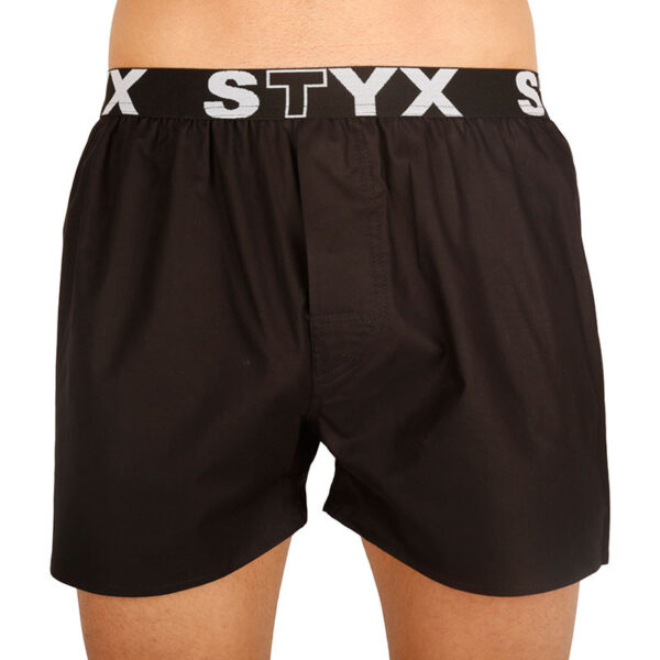 Pánské trenky Styx sportovní guma černé (B960) L