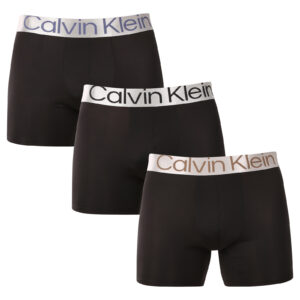 3PACK pánské boxerky Calvin Klein černé (NB3075A-QTG) L
