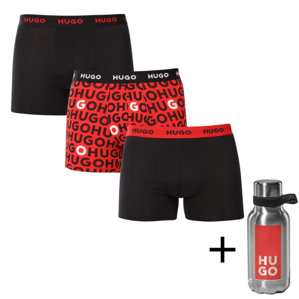 3PACK pánské boxerky HUGO vícebarevné (50532559 982) L