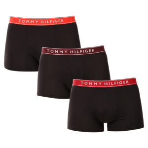 3PACK pánské boxerky Tommy Hilfiger černé (UM0UM03457 0WI) M