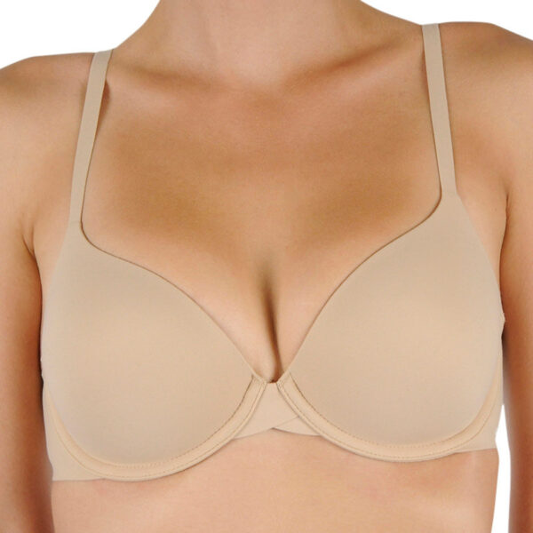 Dámská podprsenka Calvin Klein vyztužená s kosticemi béžová (F3837E-20N) 70D