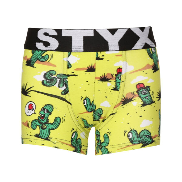 Dětské boxerky Styx art sportovní guma kaktusy (GJ1351) 12-14 let