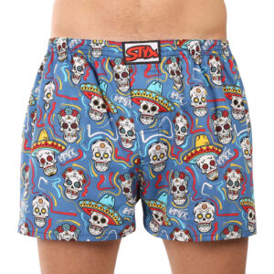 Pánské trenky Styx art klasická guma nadrozměr lebky (E1856) 4XL
