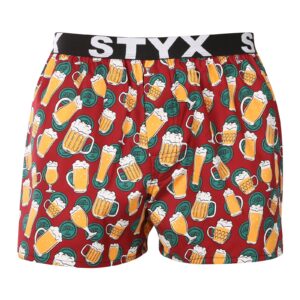 Pánské trenky Styx art sportovní guma pivo (B1855) XL