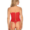 Poškozený obal - Dámský korzetový set Obsessive červený (Flameria corset) S - Image 2