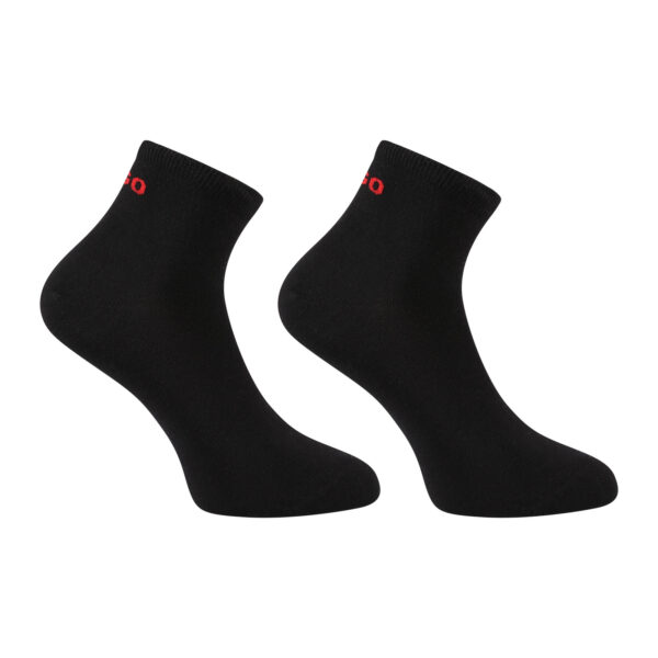 2PACK ponožky HUGO kotníkové černé (50516396 001) L