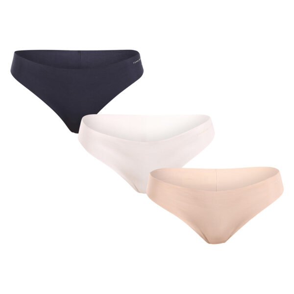 3PACK dámská tanga Tommy Hilfiger bezešvá vícebarevná (UW0UW05959 0V1) M
