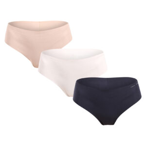 3PACK dámská tanga Tommy Hilfiger bezešvá vícebarevná (UW0UW05969 0V1) M