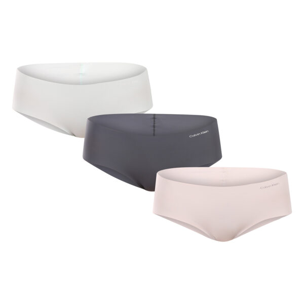 3PACK dámské kalhotky Calvin Klein bezešvé vícebarevné (QD3559E-WAK) M