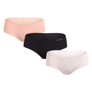 3PACK dámské kalhotky Calvin Klein bezešvé vícebarevné (QD3559E-WAM) XL