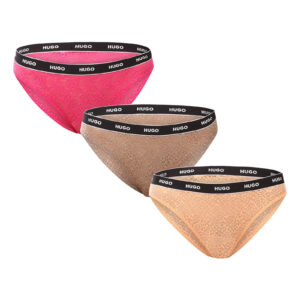 3PACK dámské kalhotky HUGO vícebarevné (50535254 960) XS