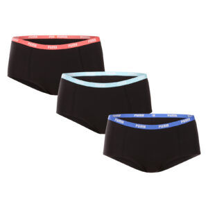 3PACK dámské kalhotky Puma černé (503006001 009) S