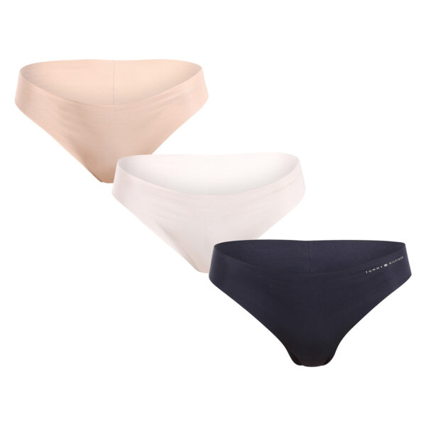 3PACK dámské kalhotky brazilky Tommy Hilfiger bezešvé vícebarevné (UW0UW03871 0V1) M