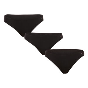 3PACK dámské kalhotky brazilky Tommy Hilfiger černé (UW0UW05968 0V6) S