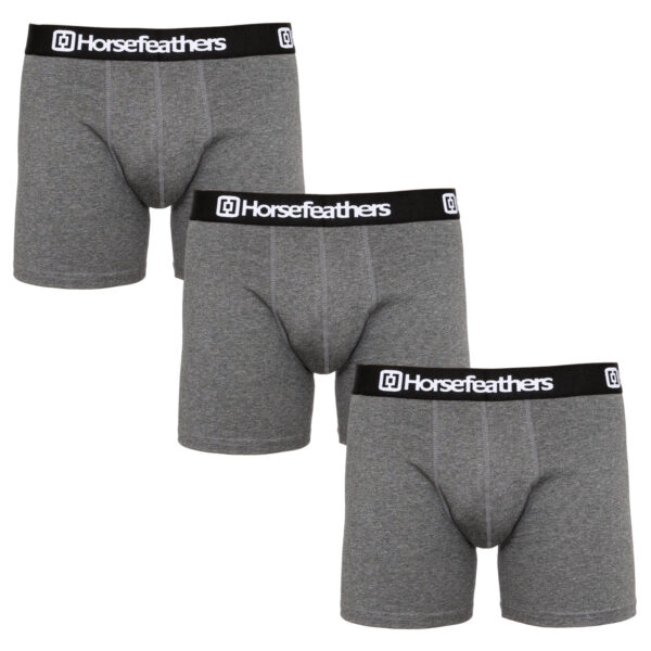 3PACK pánské boxerky Horsefeathers Dynasty heather antracite (AM067B) M