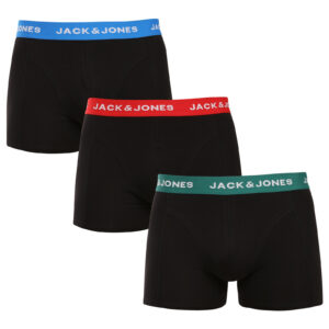 3PACK pánské boxerky Jack and Jones černé (12271554) M