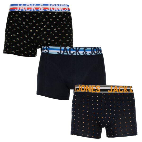 3PACK pánské boxerky Jack and Jones vícebarevné (12151351) M