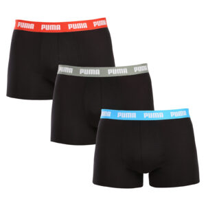 3PACK pánské boxerky Puma černé (701226820 012) M