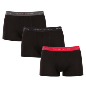 3PACK pánské boxerky Tommy Hilfiger černé (UM0UM02763 0VW) M