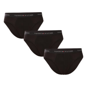 3PACK pánské slipy Tommy Hilfiger černé (UM0UM03471 0WE) S