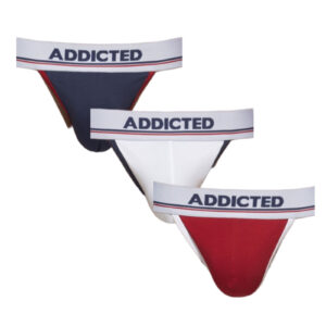3PACK pánské tanga Addicted vícebarevné (AD1011P-3COL) L