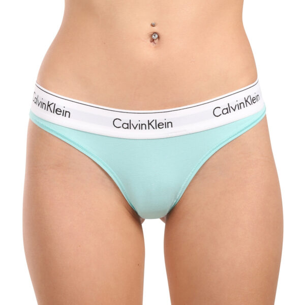 Dámská tanga Calvin Klein zelená (F3786E-VOG) XS