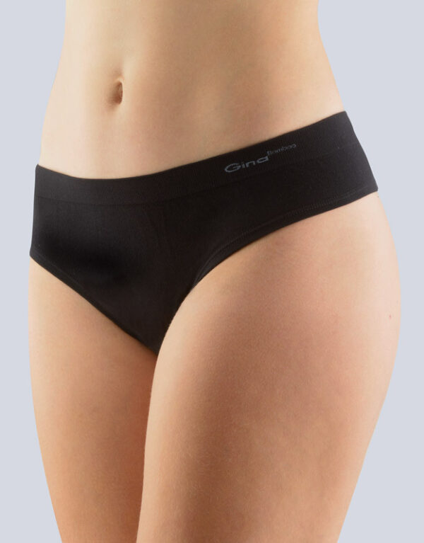 Dámská tanga Gina bambusová černá (04026) S