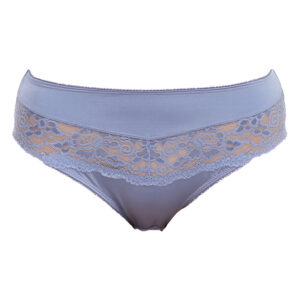 Dámské kalhotky Gina modré s krajkou (10121) XS