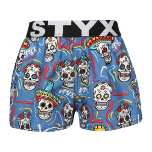Dětské trenky Styx art sportovní guma lebky (BJ1856) 4-5 let