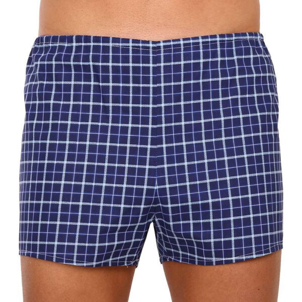 Klasické pánské trenky Foltýn modré extra nadrozměr (KN79) 8XL