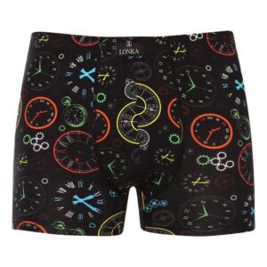 Pánské boxerky Lonka vícebarevné (Kevin-clock) L