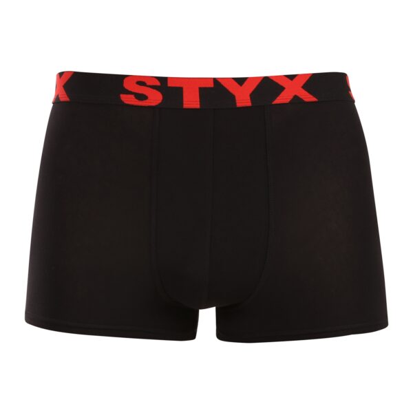 Pánské boxerky Styx sportovní guma černé (G4960) M