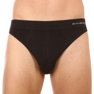 Pánské slipy Gino bambusové černé (50004) XL