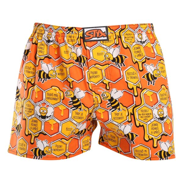Pánské trenky Styx art klasická guma včelky (A1654) XL
