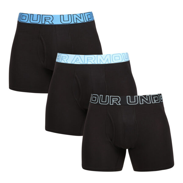 3PACK pánské boxerky Under Armour černé (1383889 003) M