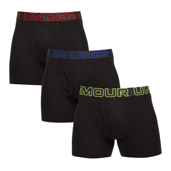 3PACK pánské boxerky Under Armour černé (1383889 004) S