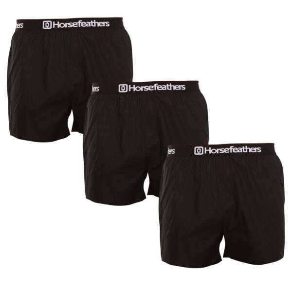 3PACK pánské trenky Horsefeathers Frazier black (AM096A) M