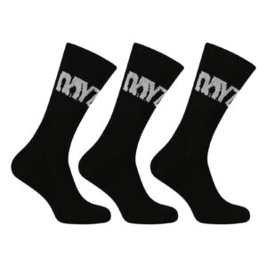 3PACK ponožky DAYZ vysoké černé SURVIVOR (BI245) M