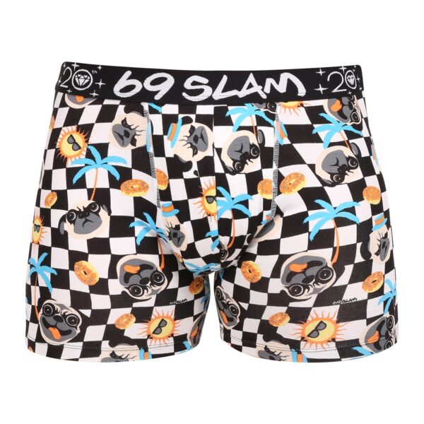 Pánské boxerky 69SLAM fit bamboo PUGTASTIC GILBERT (MPBPTC-BB) XL
