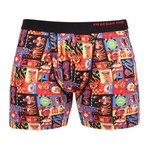 Pánské boxerky 69SLAM fit bamboo WEIRD BLOCK GILBERT (MPBWBK-BB) M