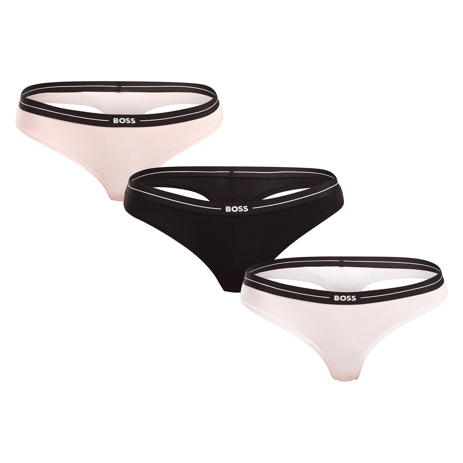 3PACK dámská tanga BOSS vícebarevné (50510030 962) L