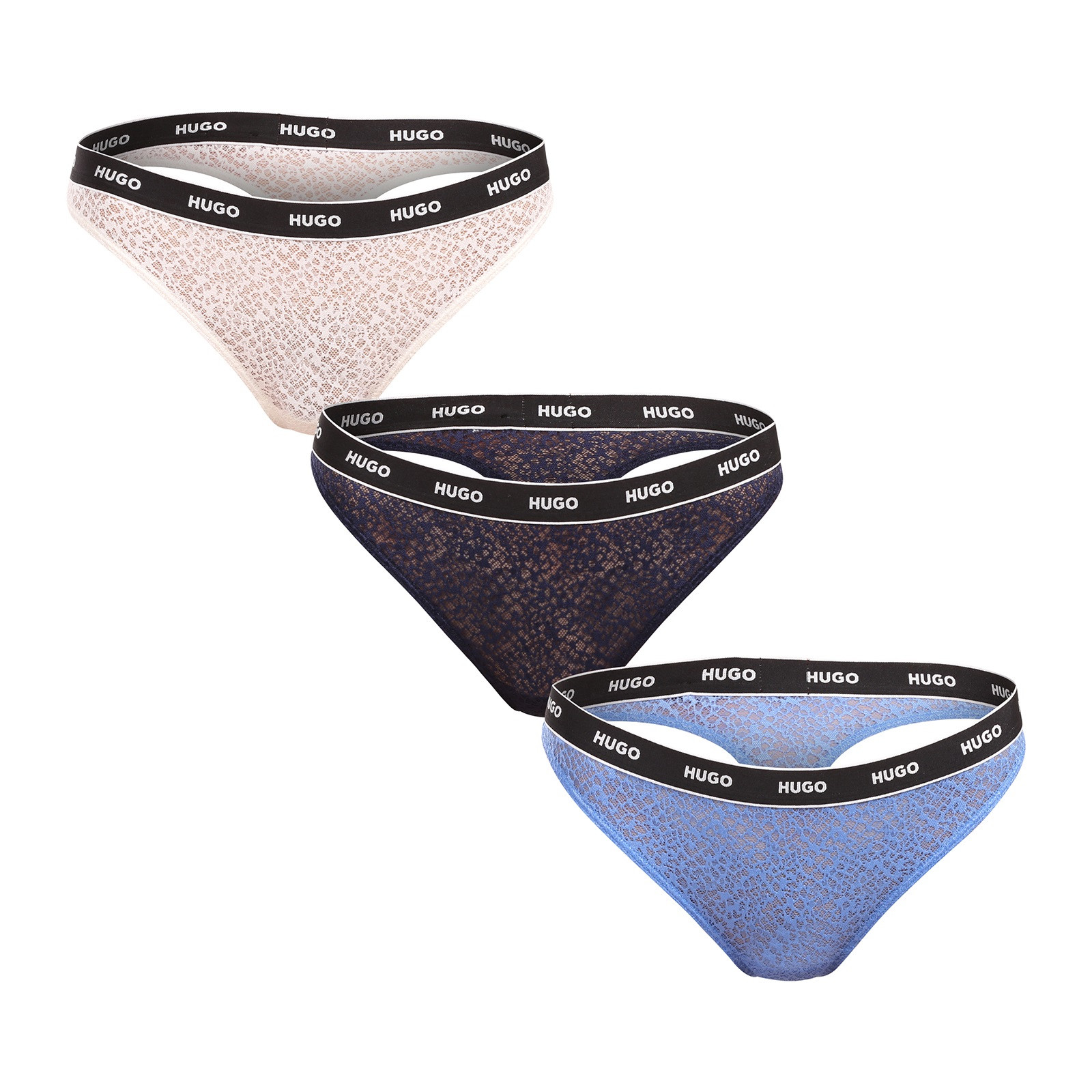 3PACK dámská tanga HUGO vícebarevná (50535265 961) 3XL