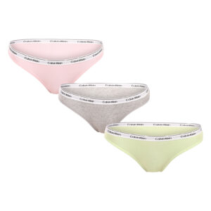 3PACK dámské kalhotky Calvin Klein vícebarevné (QD5207E-WAB) S